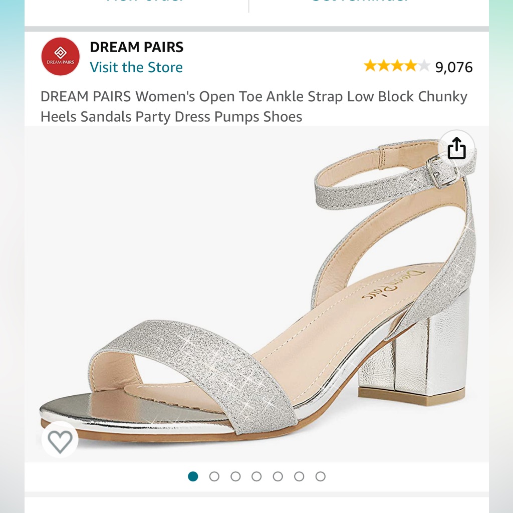 Dream Paris Silver Heels Brand New